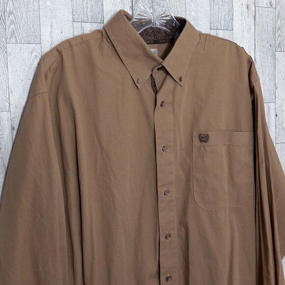 Cinch Shirt Men's Med Plaid Rodeo Cowboy Ranch Dadcore Flip Cuff Square Button - Picture 4 of 16